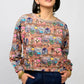 Ivy Jane Popover Novelty Knit Top-Multi