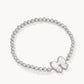 Kendra Scott Haley Bow Stretch Bracelet-Silver Ivory MOP