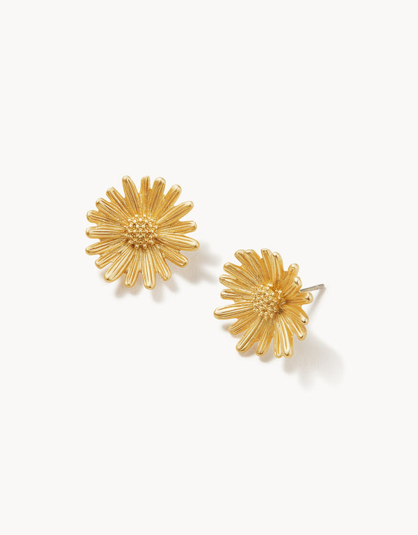 Spartina 449 Daisy Stud Earrings-Gold