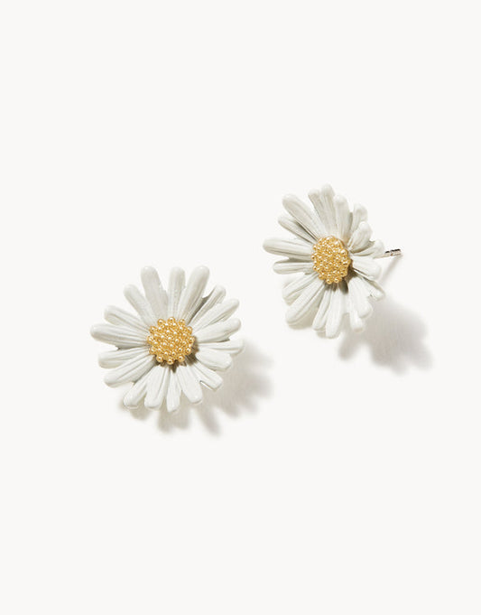 Spartina 449 Daisy Stud Earrings-White