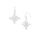 Natalie Wood Designs "Sea Breeze" Cross Drop Earrings-Silver