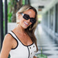 Diff Eyewear “Indy” Black Grey Polarized Sunglasses