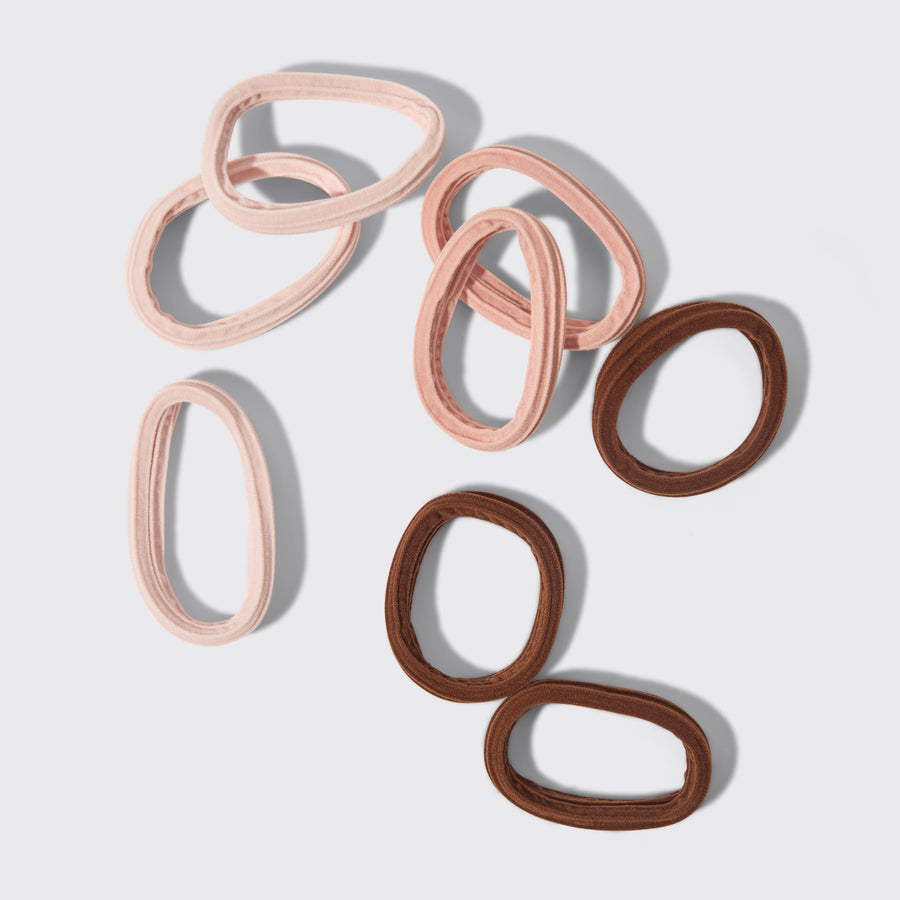 Kitsch Seamless Hair Elastics 8pcs. - Rosewood