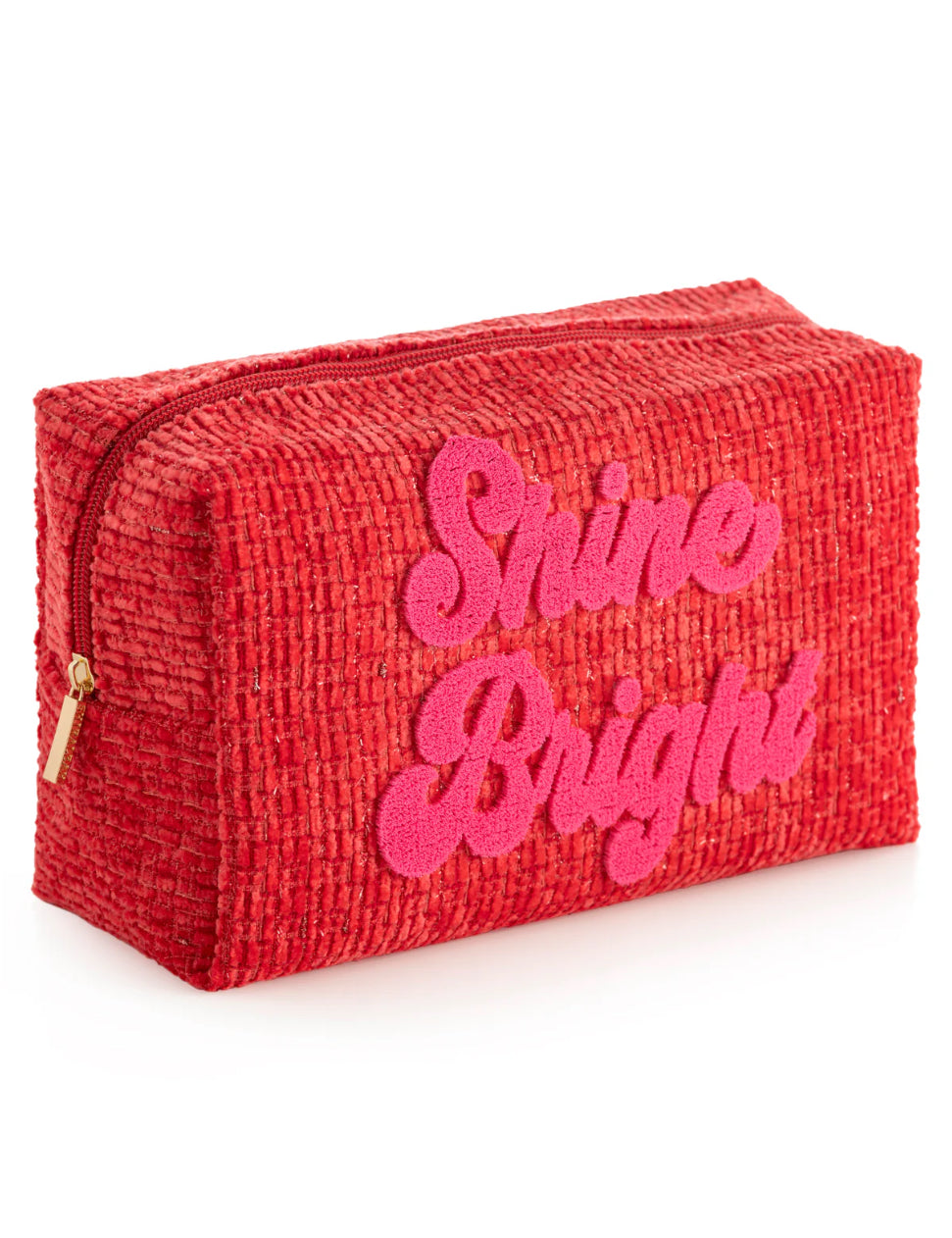 Shiraleah "Shine Bright" Zip Pouch-Red