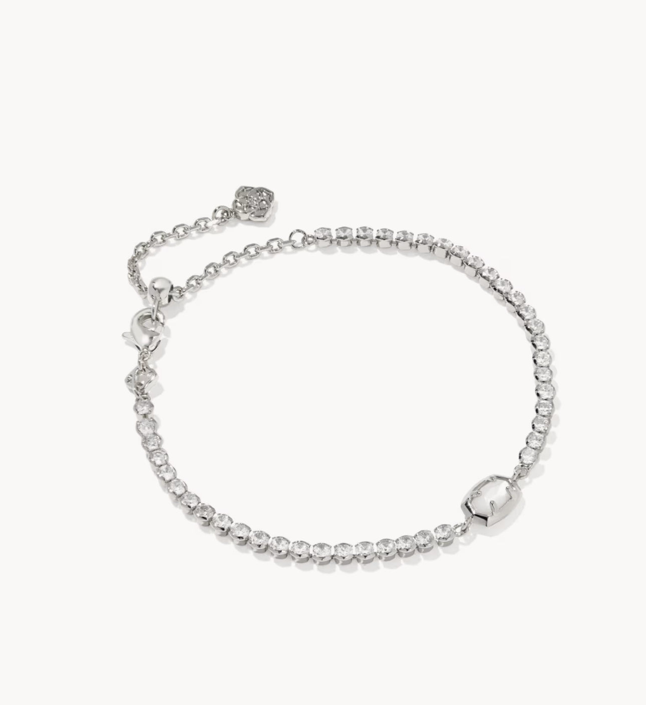 Kendra Scott Emilie Tennis Bracelet-Silver Ivory MOP