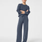 Spanx Air Essentials Wide Leg Pant-Dark Storm