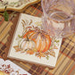Sophistiplate “Turkey & Gourds” Cocktail Napkin