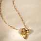 LeMel “Lucy” Heart Charm Necklace-Gold