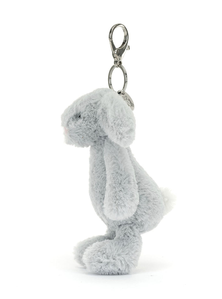 Jellycat Bashful Silver Bunny Bag Charm