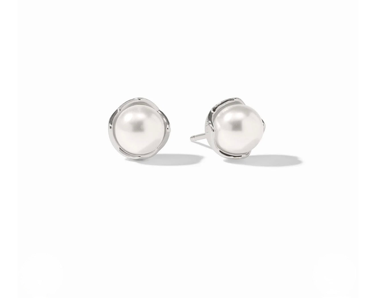 Julie Vos "Penelope” Stud- Silver/Pearl-Medium