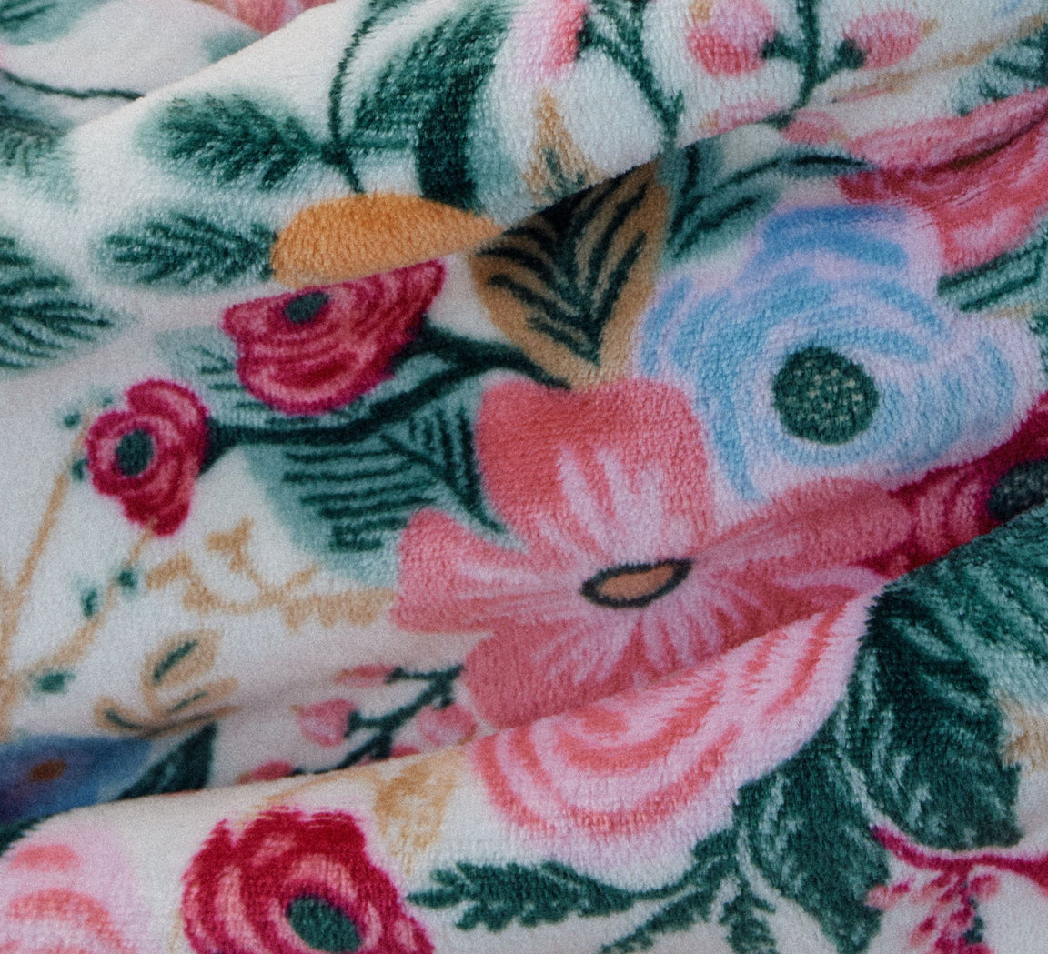 Rifle Paper Co. "Garden Party" Fleece Blanket