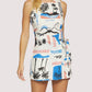 Lost + Wander “Azure Paradiso” Romper - Cream/Blue
