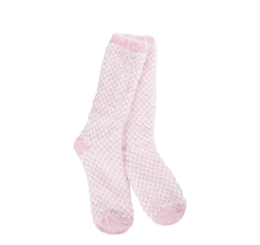 Crescent Sock Co. "Check" -Candy Pink