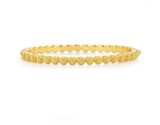 Capucine de Wulf “Berry Eternity” Petite Hinged Bangle-Gold