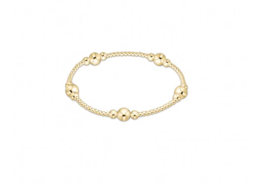 Enewton “Classic Purpose” Pattern 6mm Bead Bracelet-Gold
