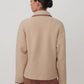 Varley “Ruiko” Zip Through Fleece-Light Taupe