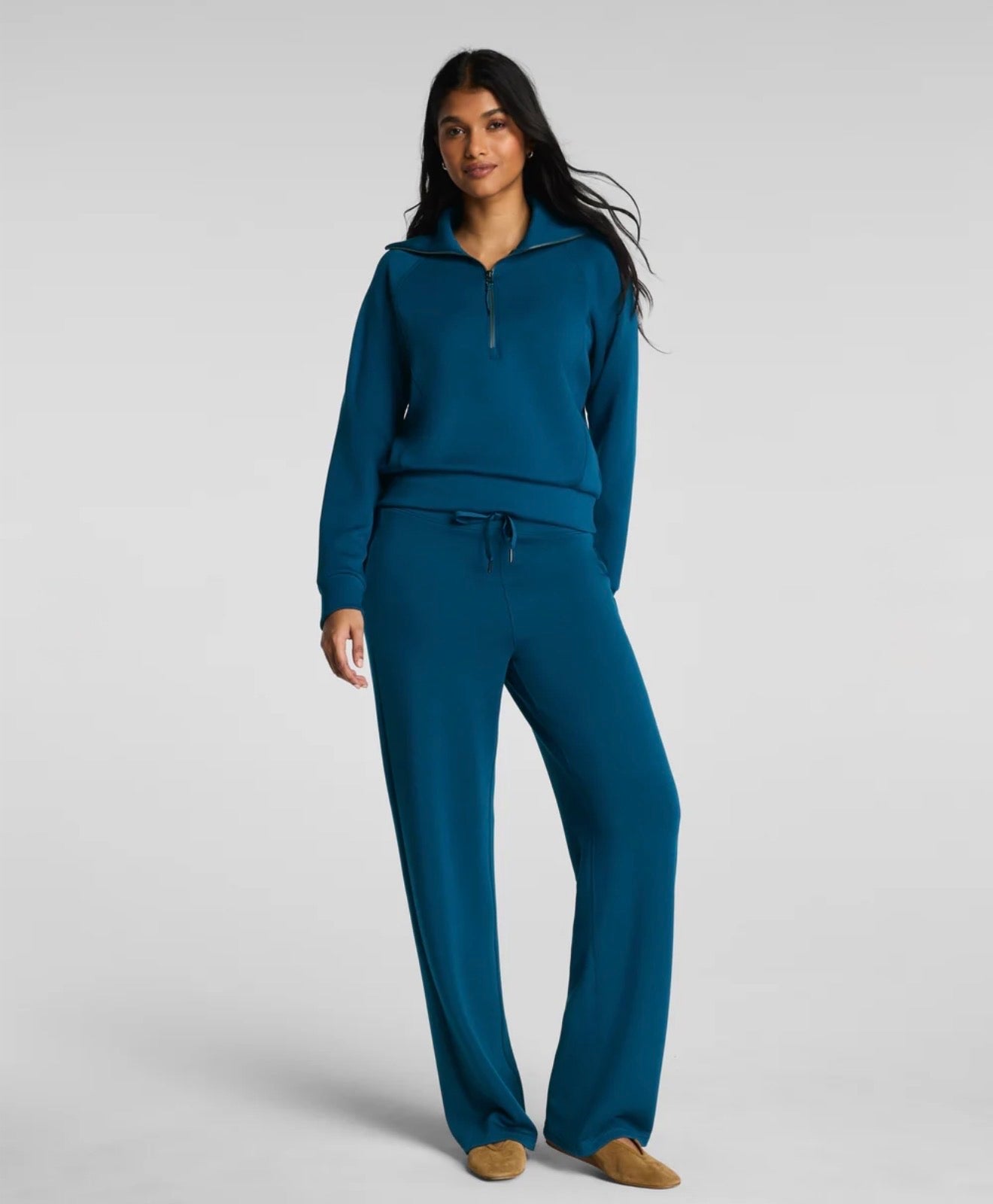 Spanx AirEssentials® Half Zip - Deep Cove