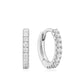 LeMel “Everyday CZ” Huggie Earrings-Silver