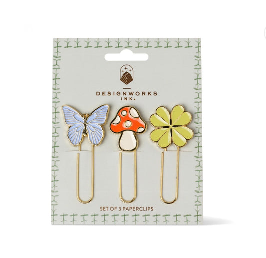 Designworks Ink Set of 3 Paperclips - Nature