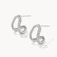 Kendra Scott Daphne Pavé Huggie Earring-Silver White CZ
