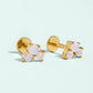 Spartina 449 SP Bubbles Flat Back Stud Earrings-Rose Opal