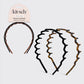Kitsch Zig Zag Headband-Black & Tortoise