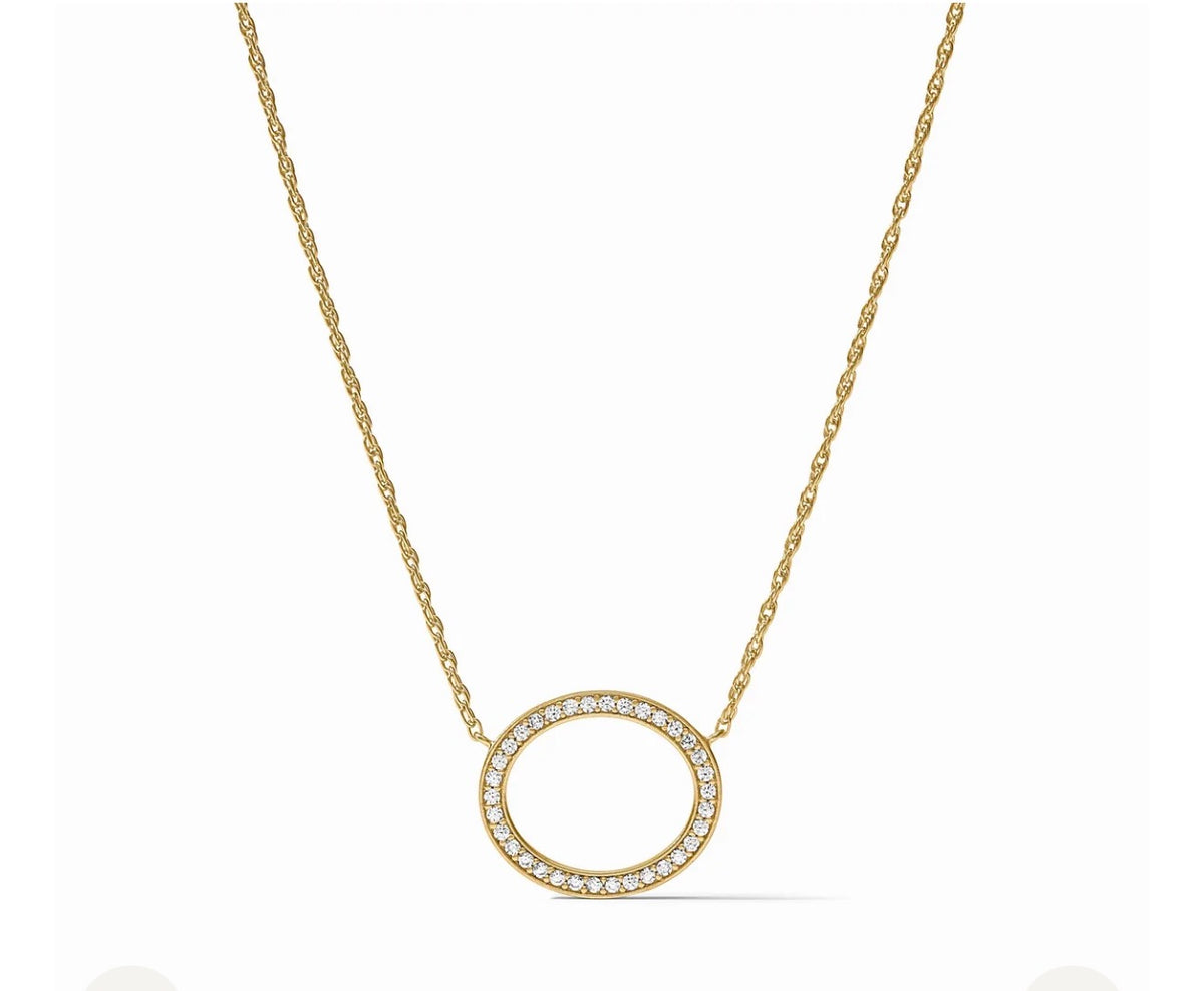 Julie Vos “Stardust” Delicate Necklace- Gold/CZ