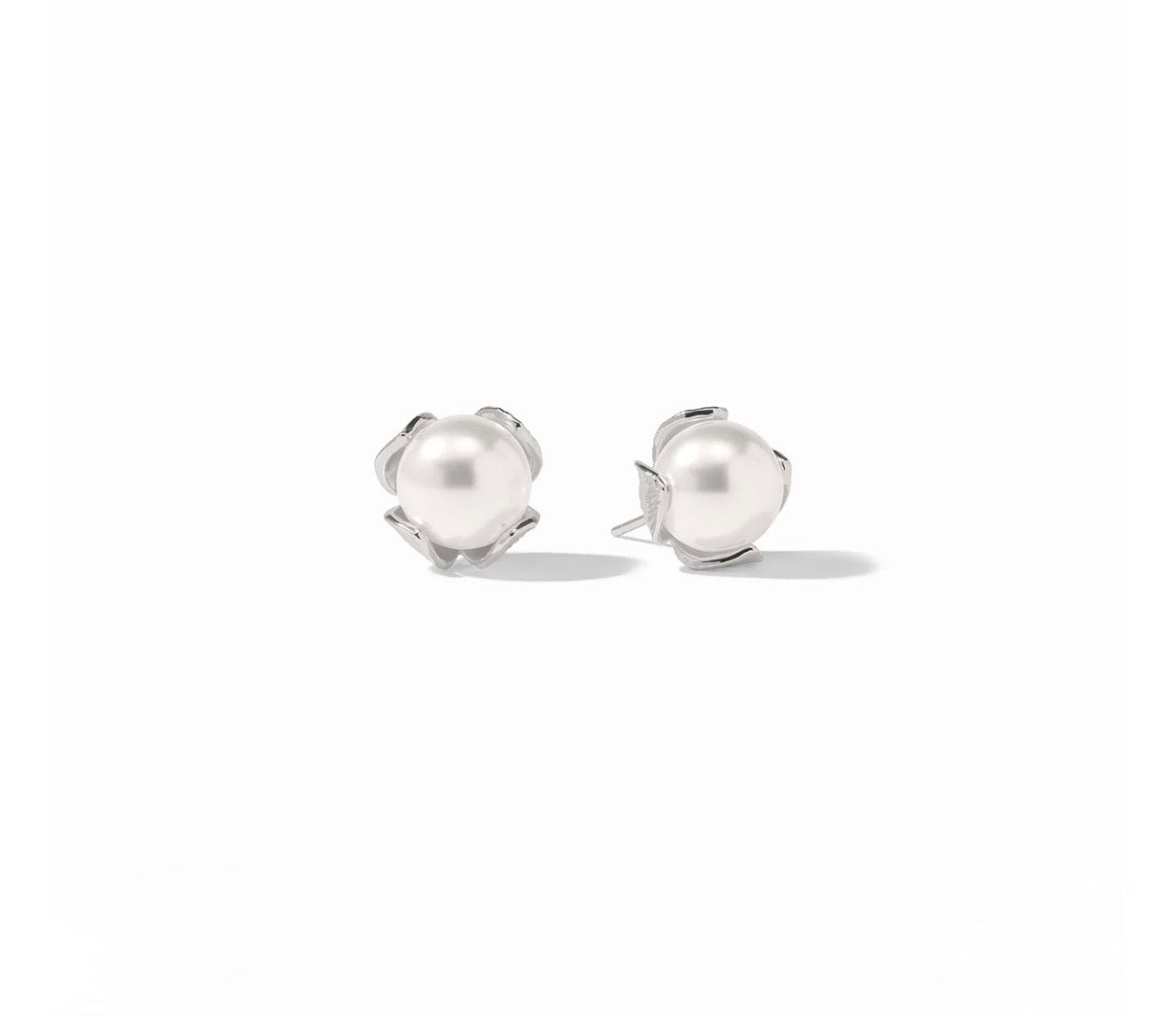 Julie Vos "Penelope” Stud- Silver/Pearl-Small