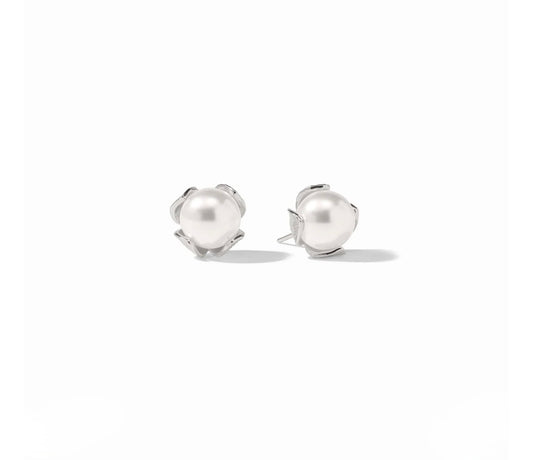 Julie Vos "Penelope” Stud- Silver/Pearl-Small