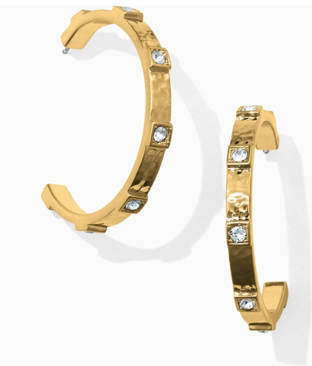 Brighton Meridian Zenith Station Hoop Earrings-Gold