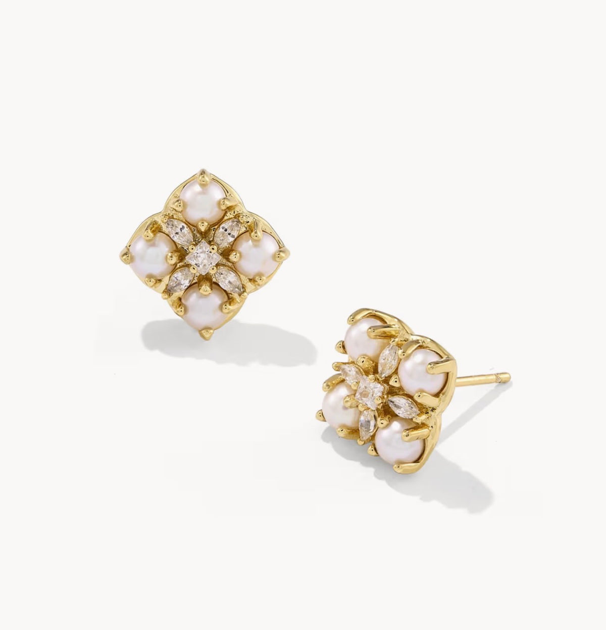 Kendra Scott Dira Pearl Stud Earring - Gold Freshwater Cultured Pearl