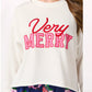 Shiraleah "Very Merry" Sweatshirt-White