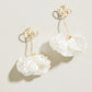 Spartina 449 Corolla Stem Earrings-Pearl