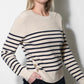 Greylin “Libby” Stripe Sweater- Almond