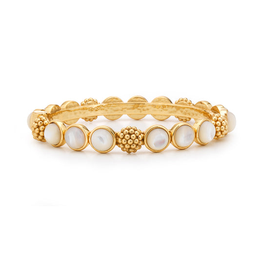 Capucine de Wulf Berry Gem Hinged Bangle-MOP