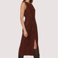 Lost + Wander “Fall Enchantment” Midi Dress-Brown
