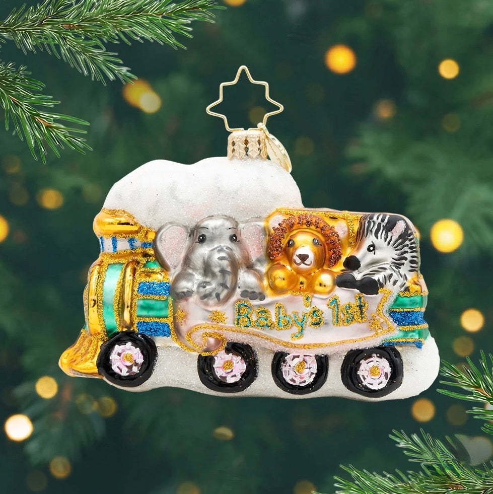Christopher Radko Ornament-Baby’s First: Tiny Travelers