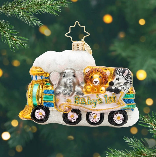 Christopher Radko Ornament-Baby’s First: Tiny Travelers
