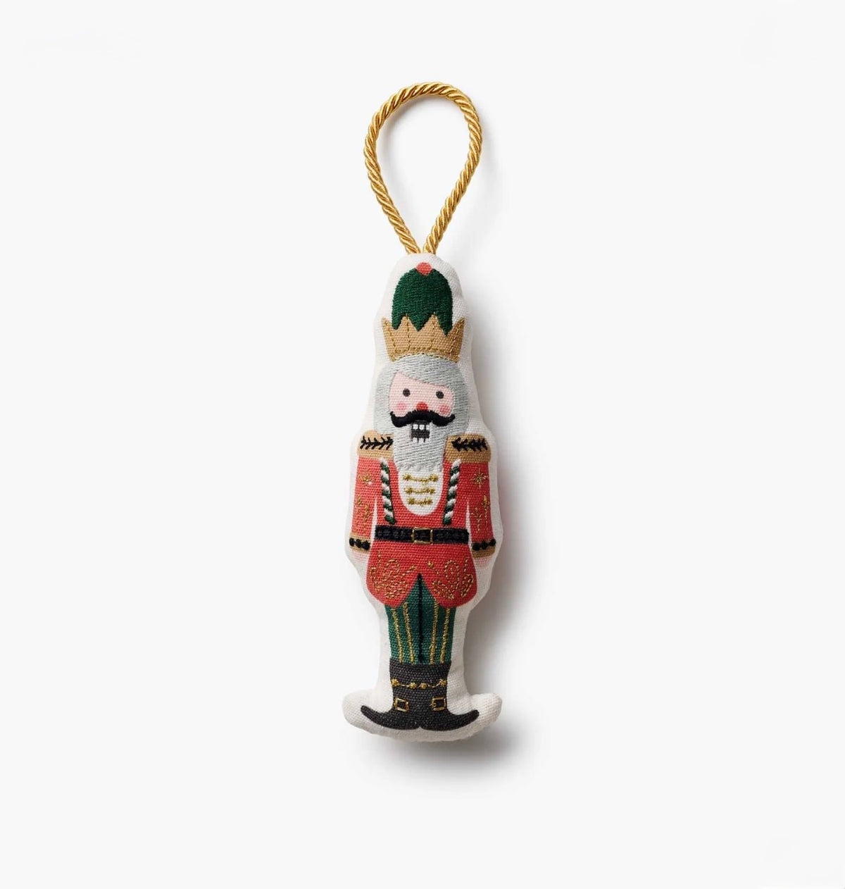Rifle Paper Co. "Nutcracker"  Embroidered Ornament