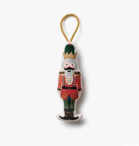 Rifle Paper Co. "Nutcracker"  Embroidered Ornament