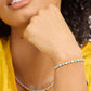 Melinda Maria “Isla” Tennis Bracelet-Gold/Blue Opal