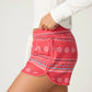 PJ Salvage "Snowflake Kisses" PJ Short- Red