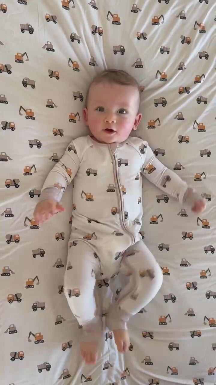 Caden Lane “Little Builder” Convertible Zip Romper