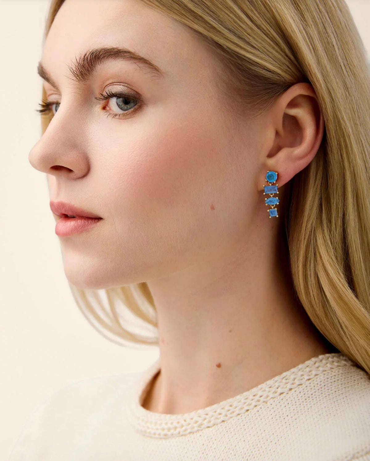 Spartina 449 Lee Earrings-Blue