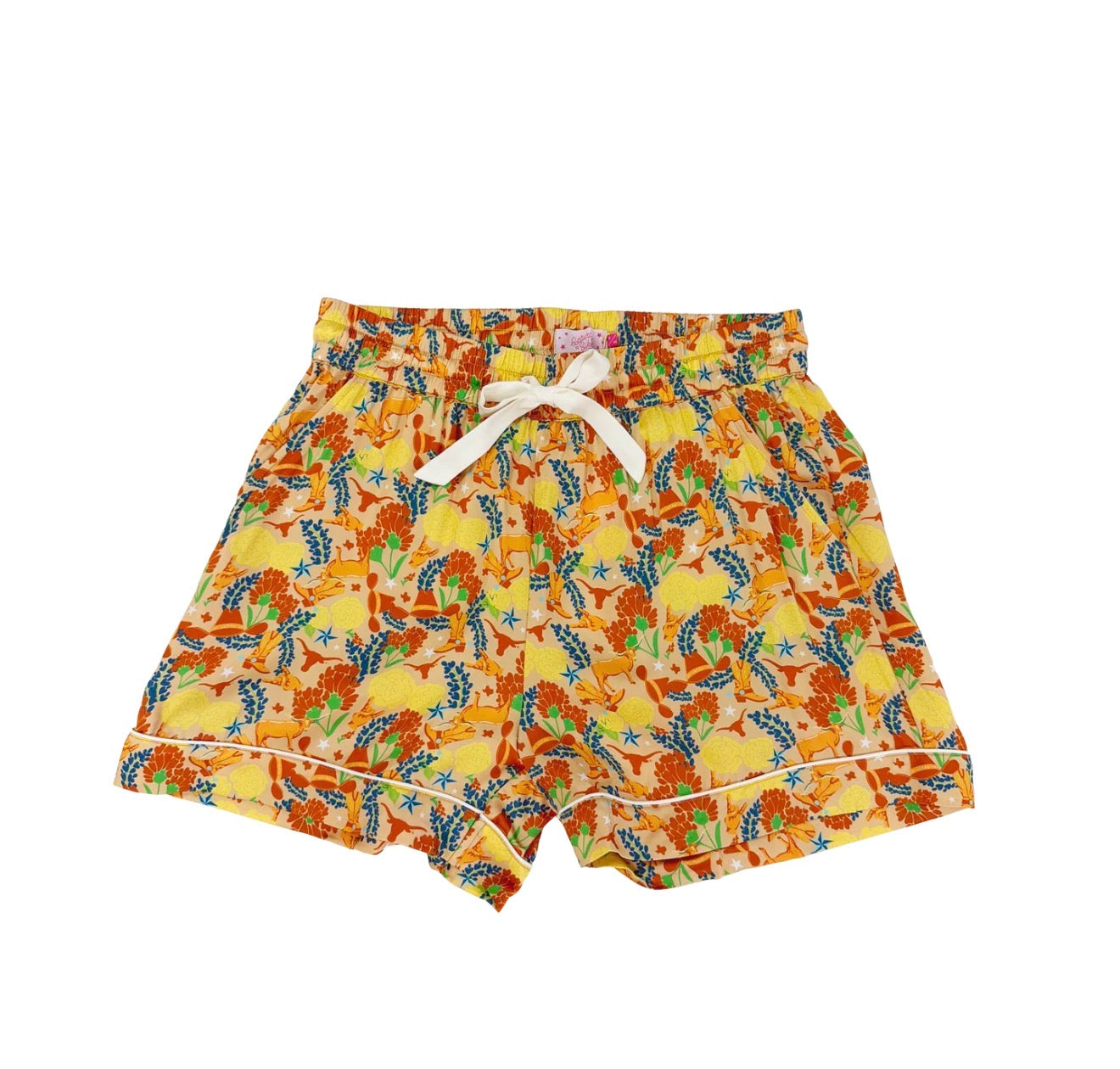 Saturday Silks “Texas Longhorns” Sleep Shortie