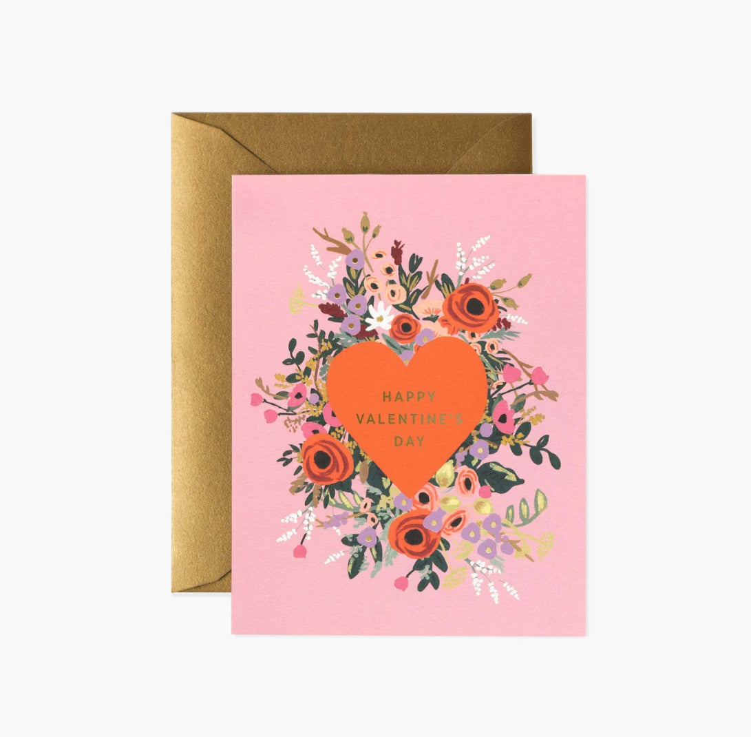 Rifle Paper Co. "Blooming Heart Valentine" Card
