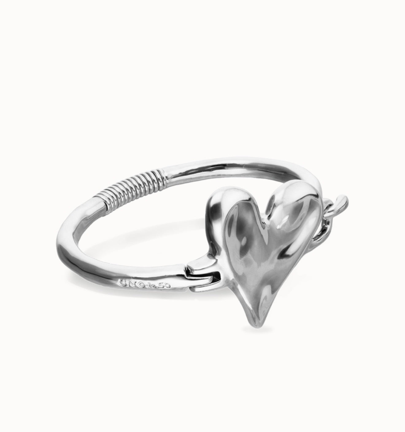 Uno de 50 "Palpito” Hinged Bangle-Silver