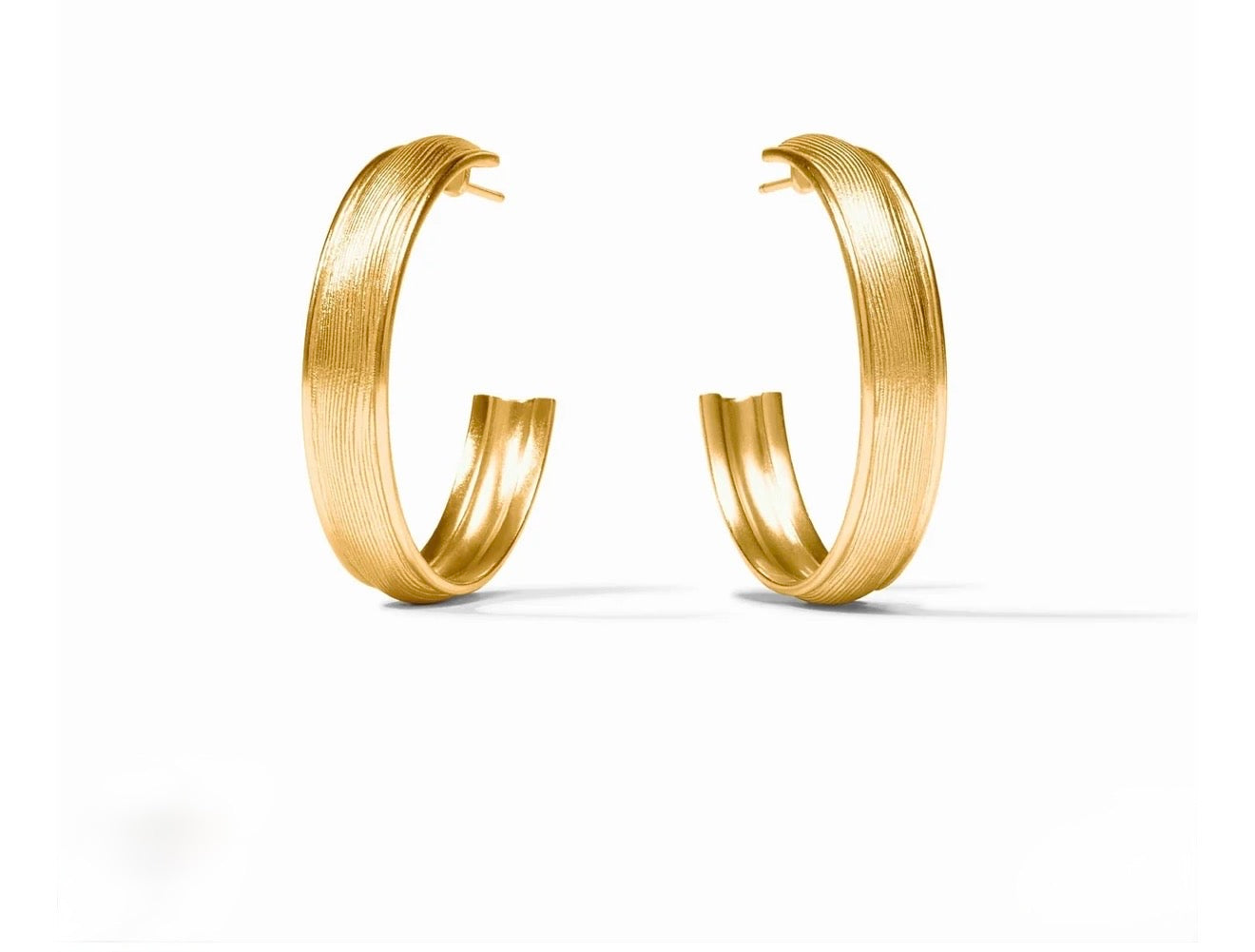 Julie Vos “Cobblestone” Hoop Earring - Gold