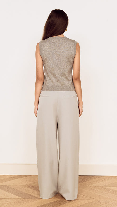 Mink Pink "Etta" Knit Vest-Grey