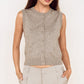 Mink Pink "Etta" Knit Vest-Grey